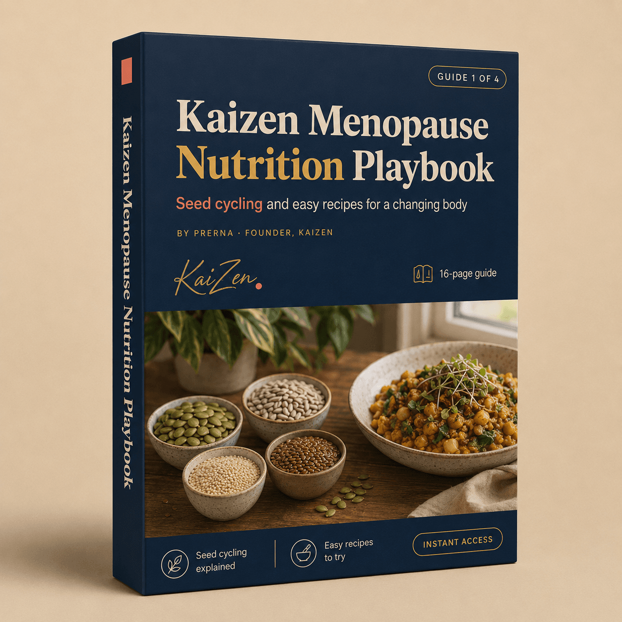 Kaizen Menopause Nutrition Playbook guide cover
