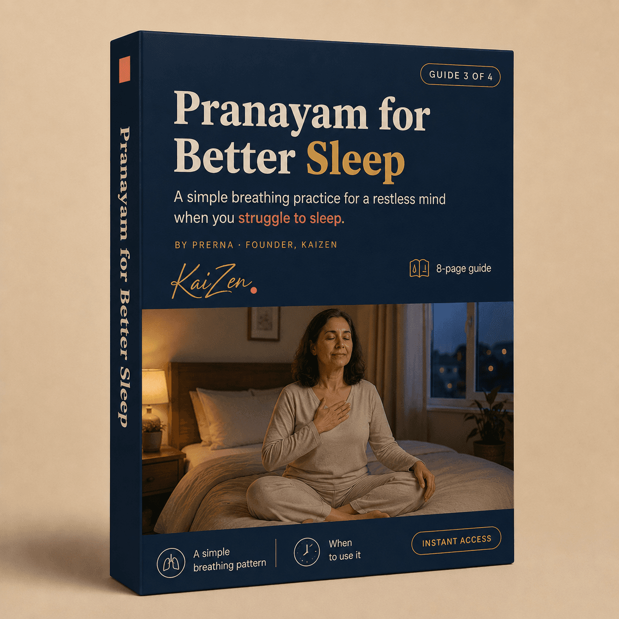 Pranayam for Better Sleep guide cover